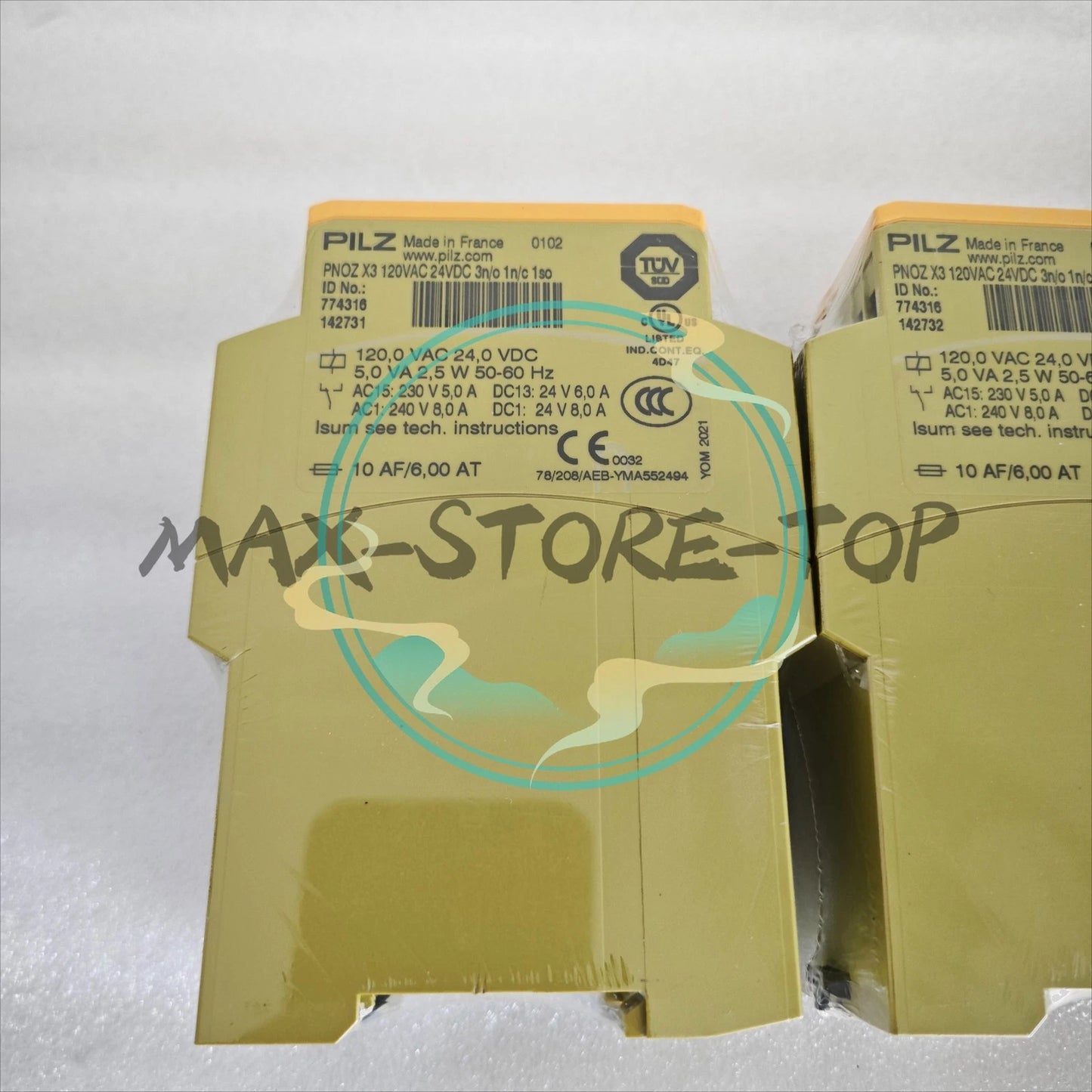 1 PC  For Pilz PNOZ X3 120VAC 24VDC 3n/o 1n/c 1so 774316 Safety Relay Module