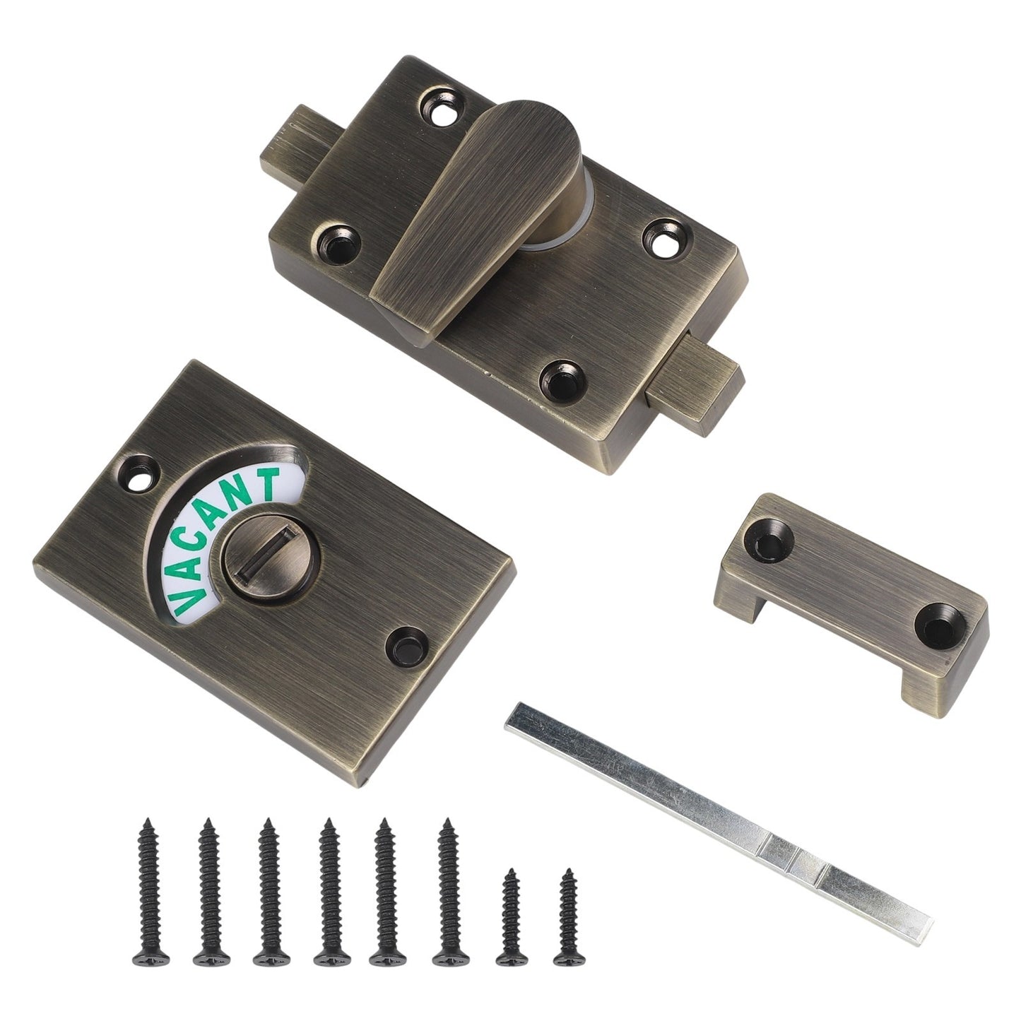 Premium Bronze Indicator Bolt for Bathroom Privacy WC Toilet Door Lock