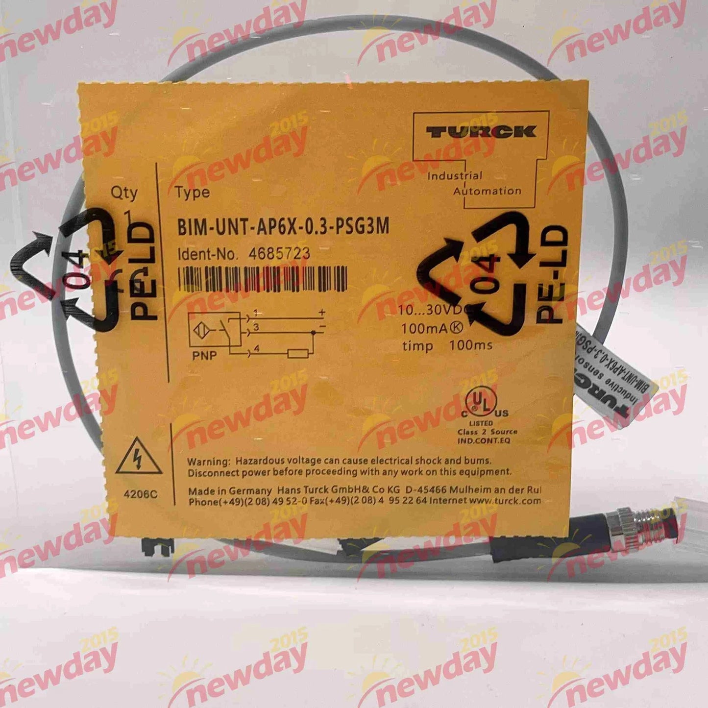1PC Proximity switch BIM-UNT-AP6X-0.3-PSG3M