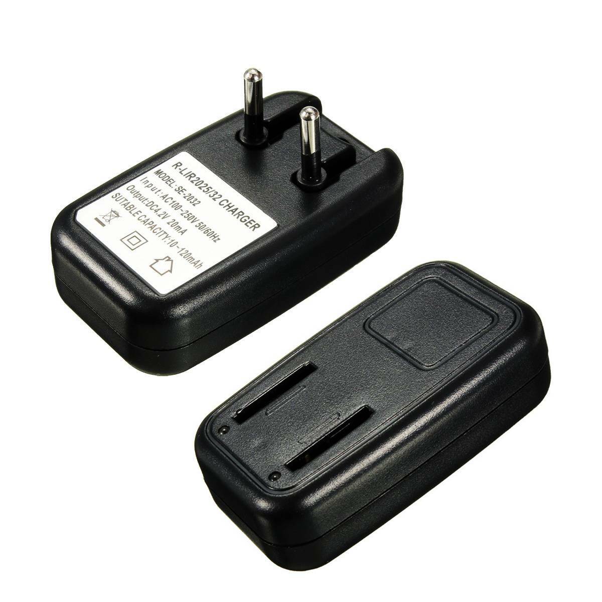 100-250V Charger For 3.6V Rechargeable Lithium LIR2032 /2025 Cell Button Battery
