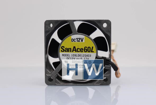 1PC San Ace60 Sanyo 109L0612S403 60*25 12V 0.17A 6cm Metal Frame Fan