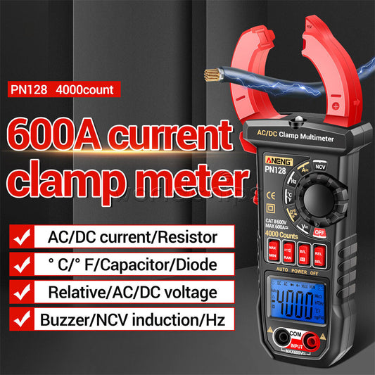 ANENG PN128 Clamp Meter AC/DC Voltage Current Backlight Auto Range Multimeter