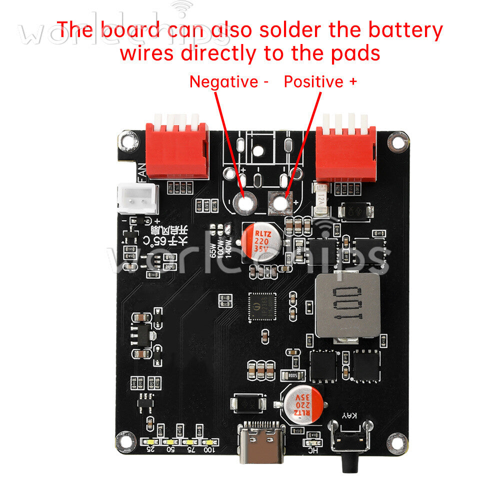 140W Bidirectional Fast Charger Module 2S-6S Li-ion Battery Charging Board