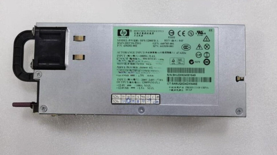 HP 1200W Power Supply DPS-1200FB HSTNS-PD19 570451-101 579229-001 570451-001