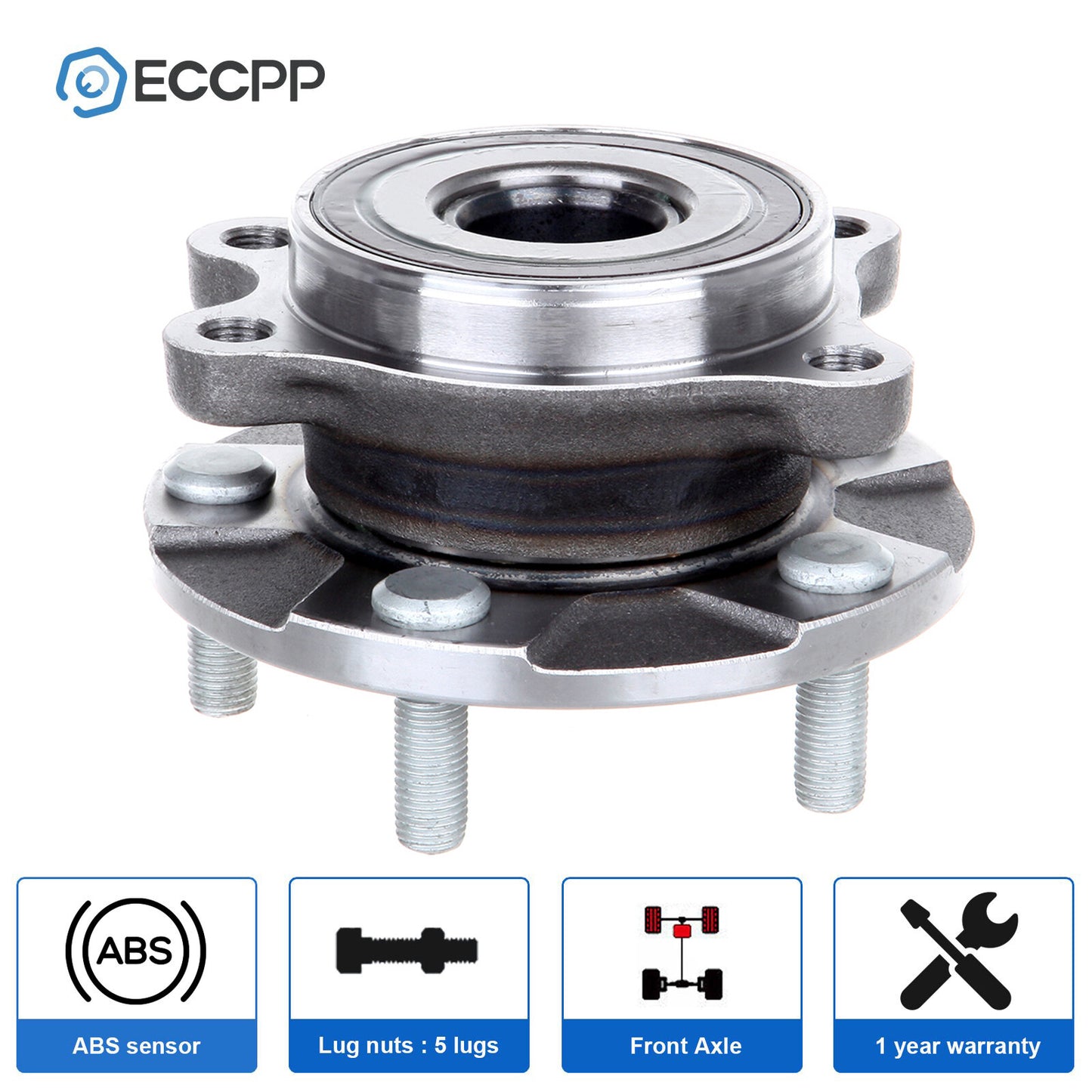 1Pc Wheel Hub Bearing Front For Toyota RAV4 3.5L 2006-2018 Scion tC Manual Trans