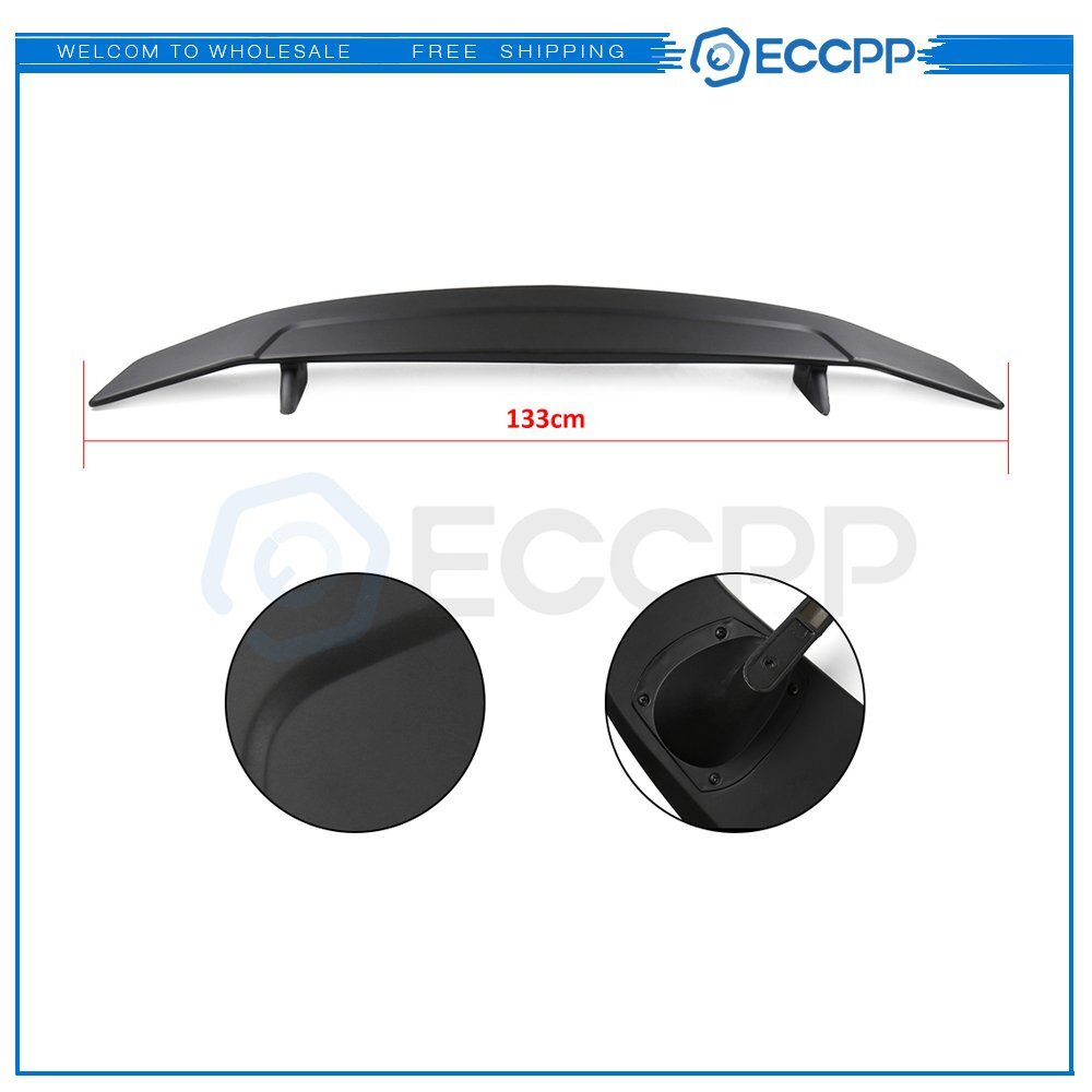 For 2022 2023 2024 Honda Civic Sedan Rear Trunk Spoiler Matte Black Paintale