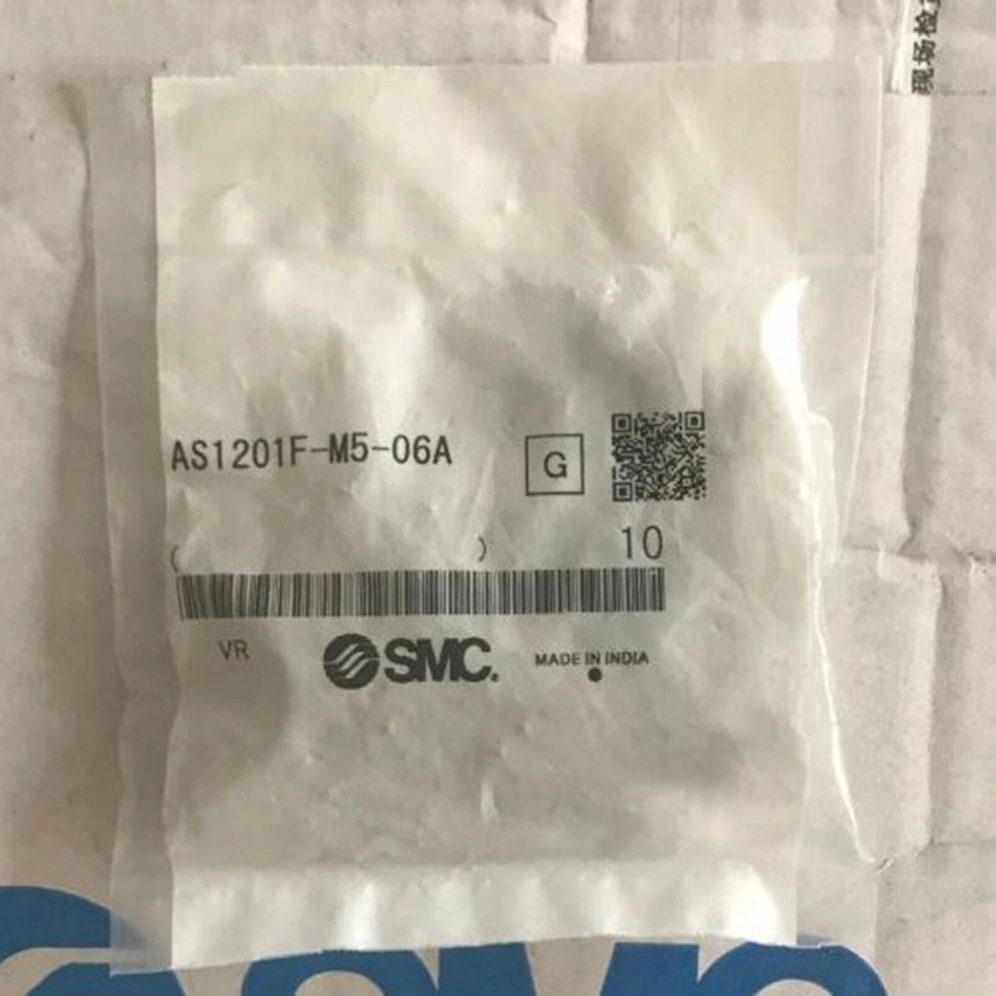 10pcs  SMC AS1201F-M5-06A speed control valve connector Free ship #P