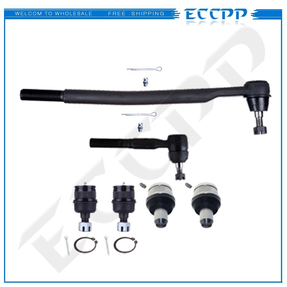 6pcs Front Tie Rod Ends Ball Joints For Ford F-250 F-350 Excursion 1999-2005