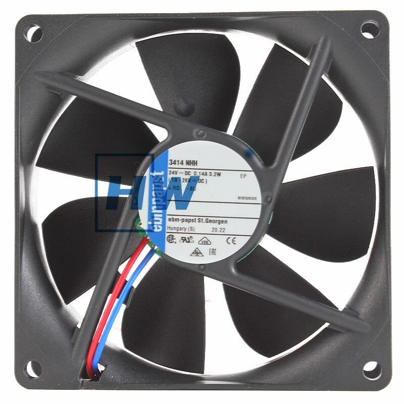 1Pc   3414 NHH 9225 24V 0.14A 3.2W inverter cooling fan