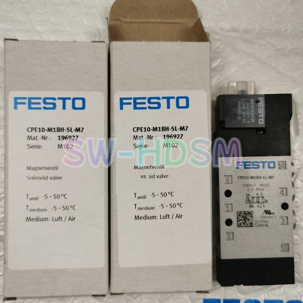 1PCS  For FESTO CPE10-M1BH-5L-M7 196927 Solenoid Valve freight free