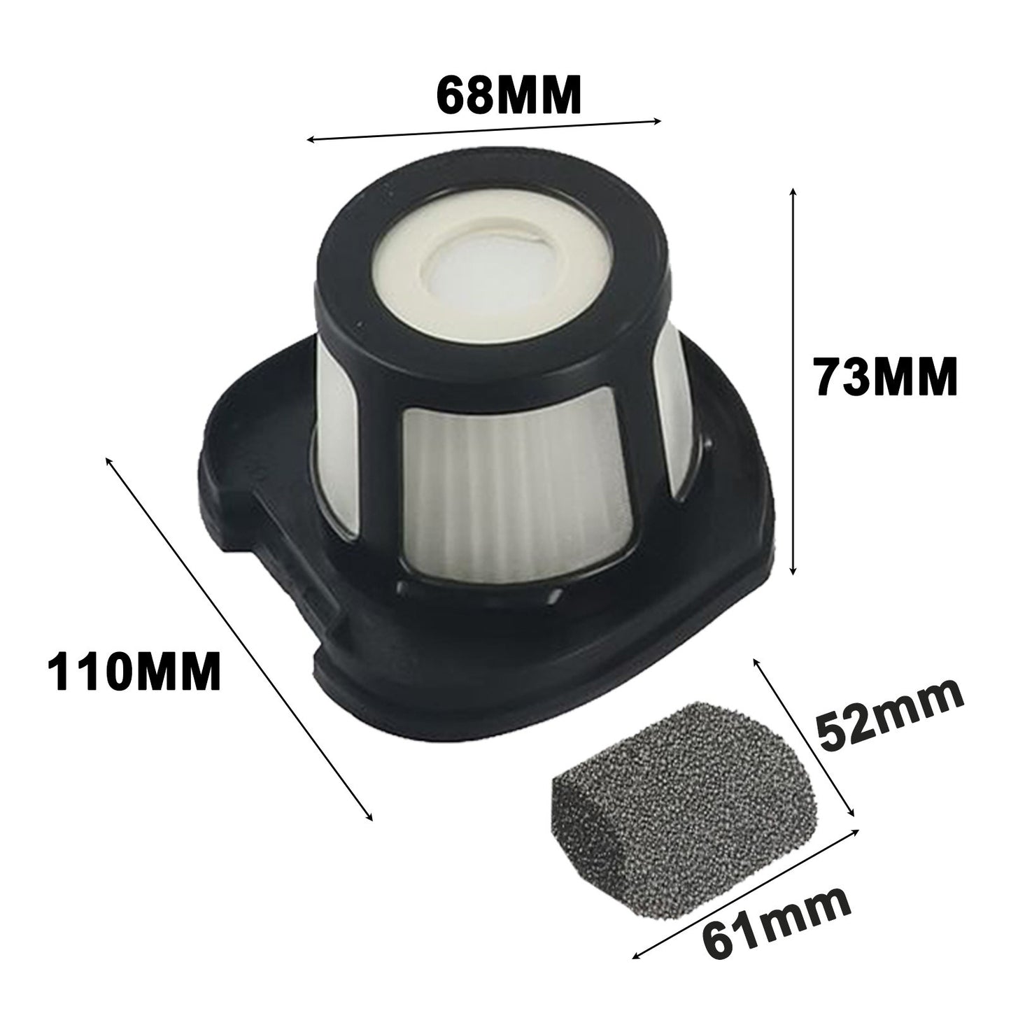 Easy to Install Replacement Hand Vacuum Filter for Bissell 2284W 2390 2389 2390