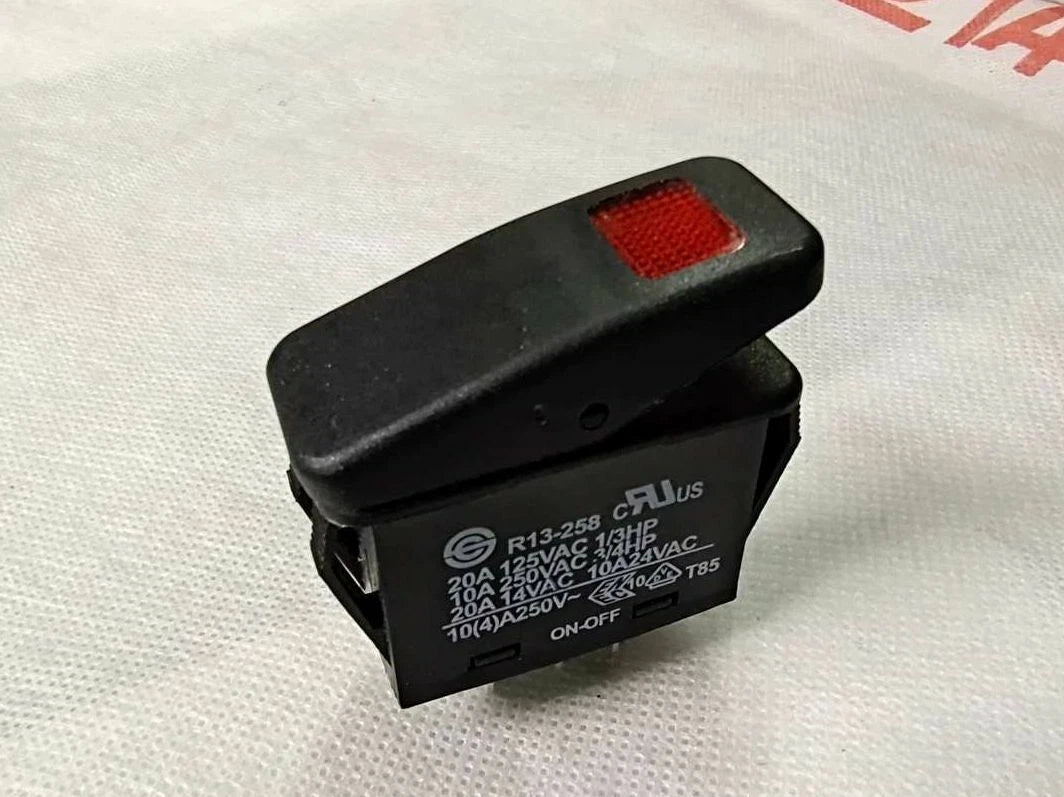 QTY:1PC SCI R13-258 10V 250V ON-OFF Red Lighted Switch 3feet