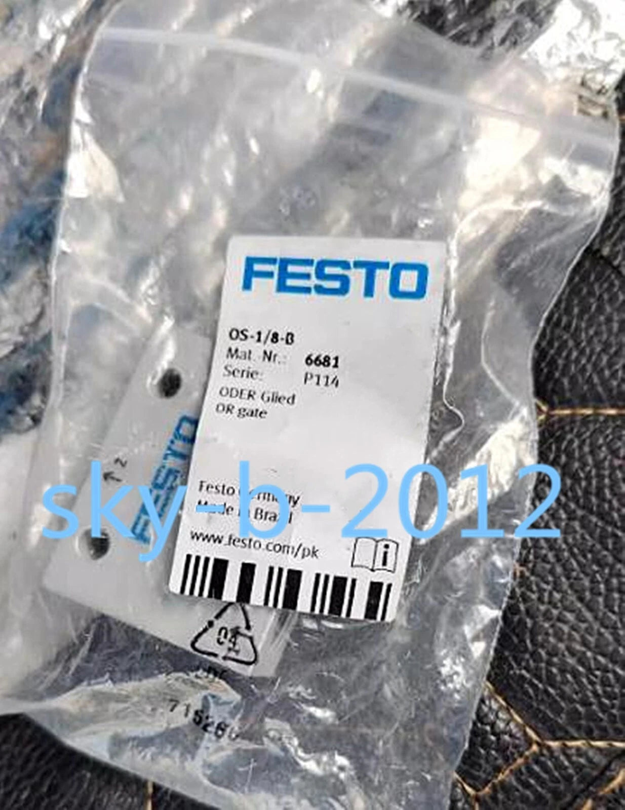 1 PCS  FESTO Logic element or gate  OS-1/8-B  6681 #P