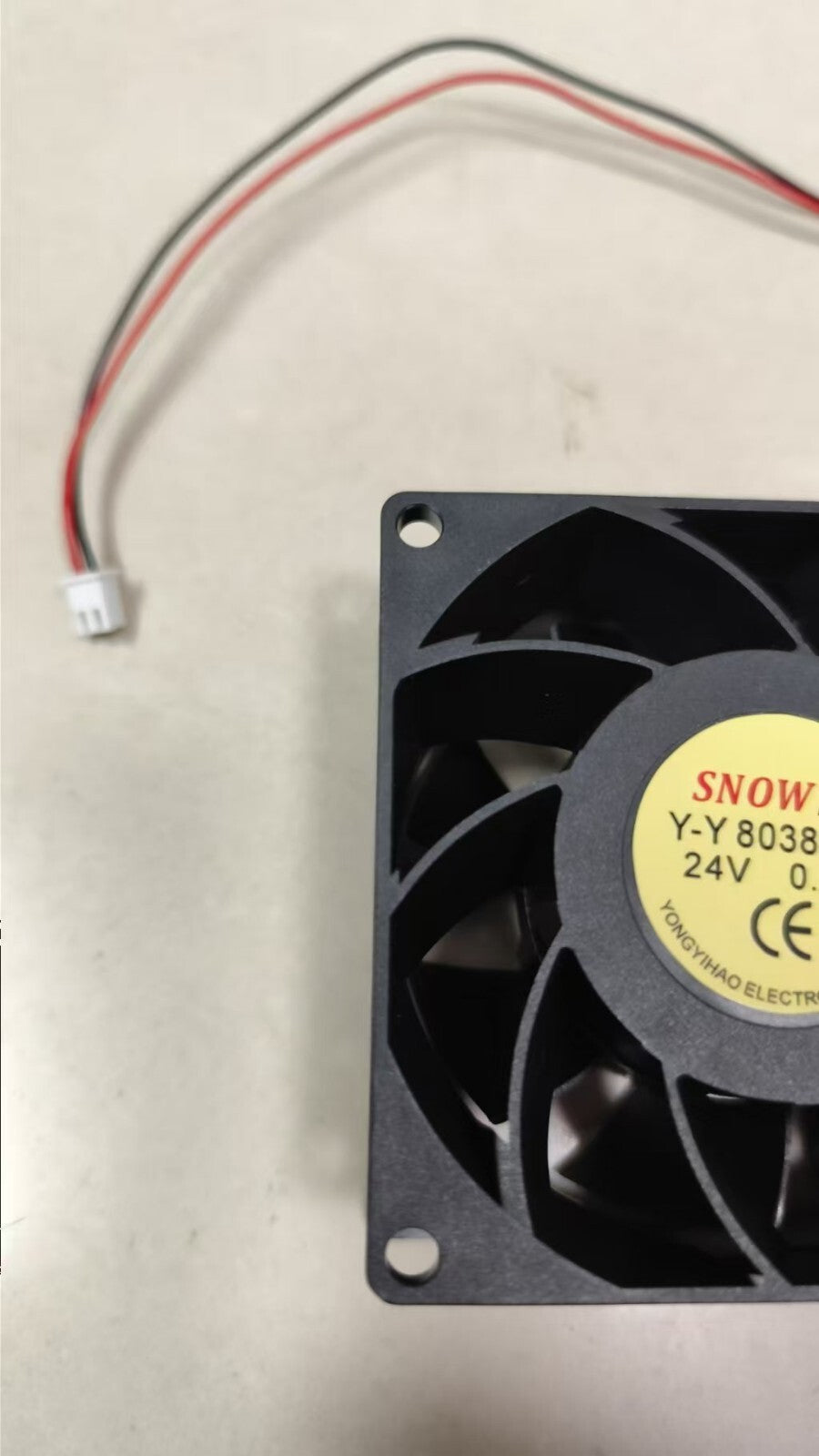 1 PCS SNOW FAN Fan Y-Y 8038H24B DC 24V 0.25A 8CM 8038 2 Pin cooling fan