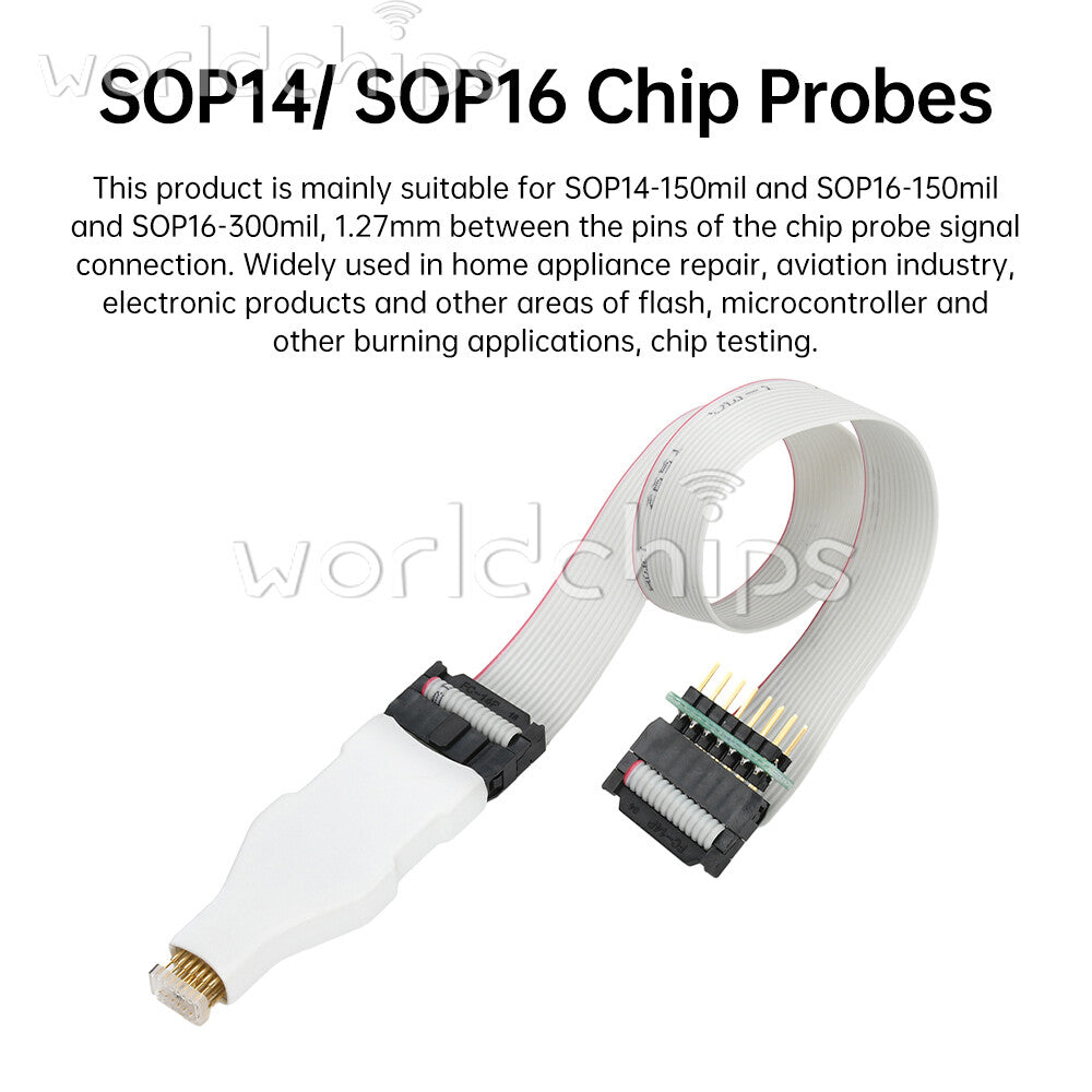 SOP14 SOP16 Chip Download Burn Read Write Test ProbeProgrammer Download Cable