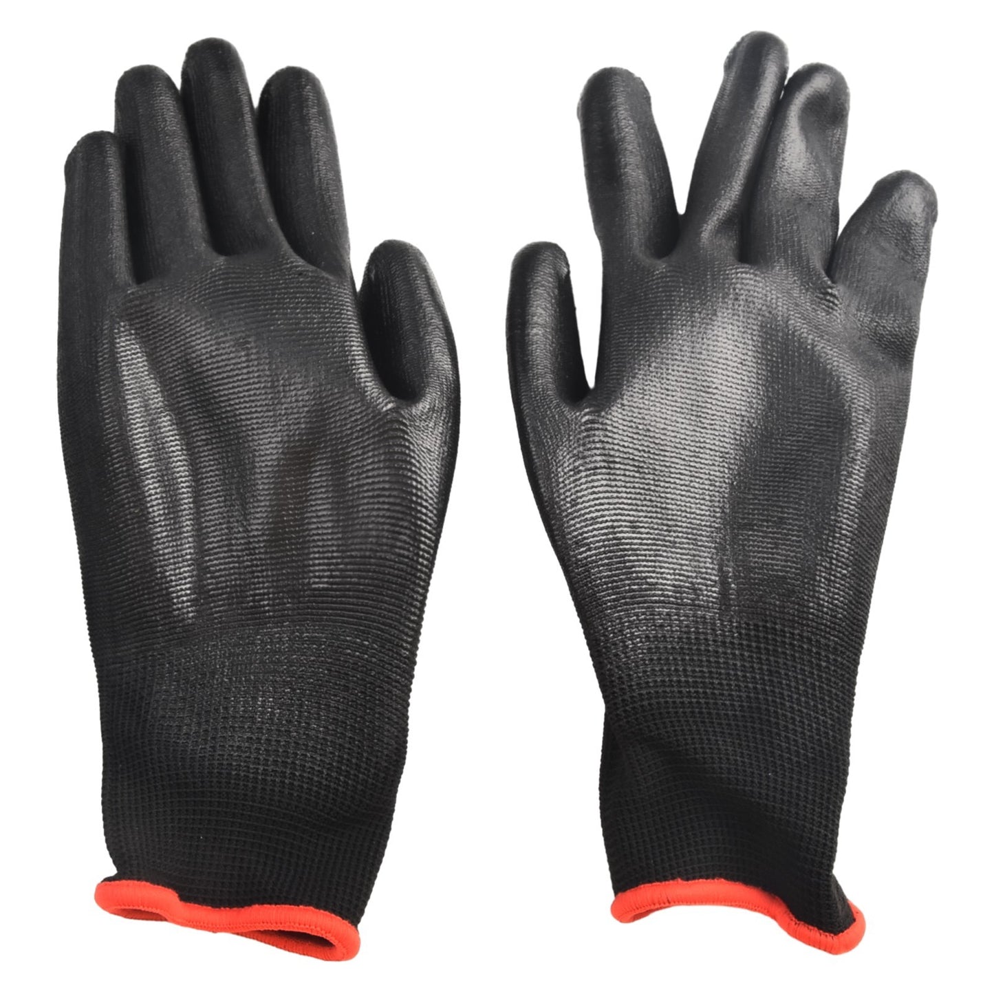 12Pairs Safety Coating Work Gloves Hand PU Nylon Antiskid Dust-proof