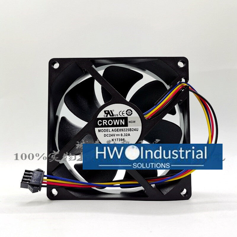 CROWN  AGE09225B24U DC24V 0.32A  4-wire PWM Stage Light Cooling Fan