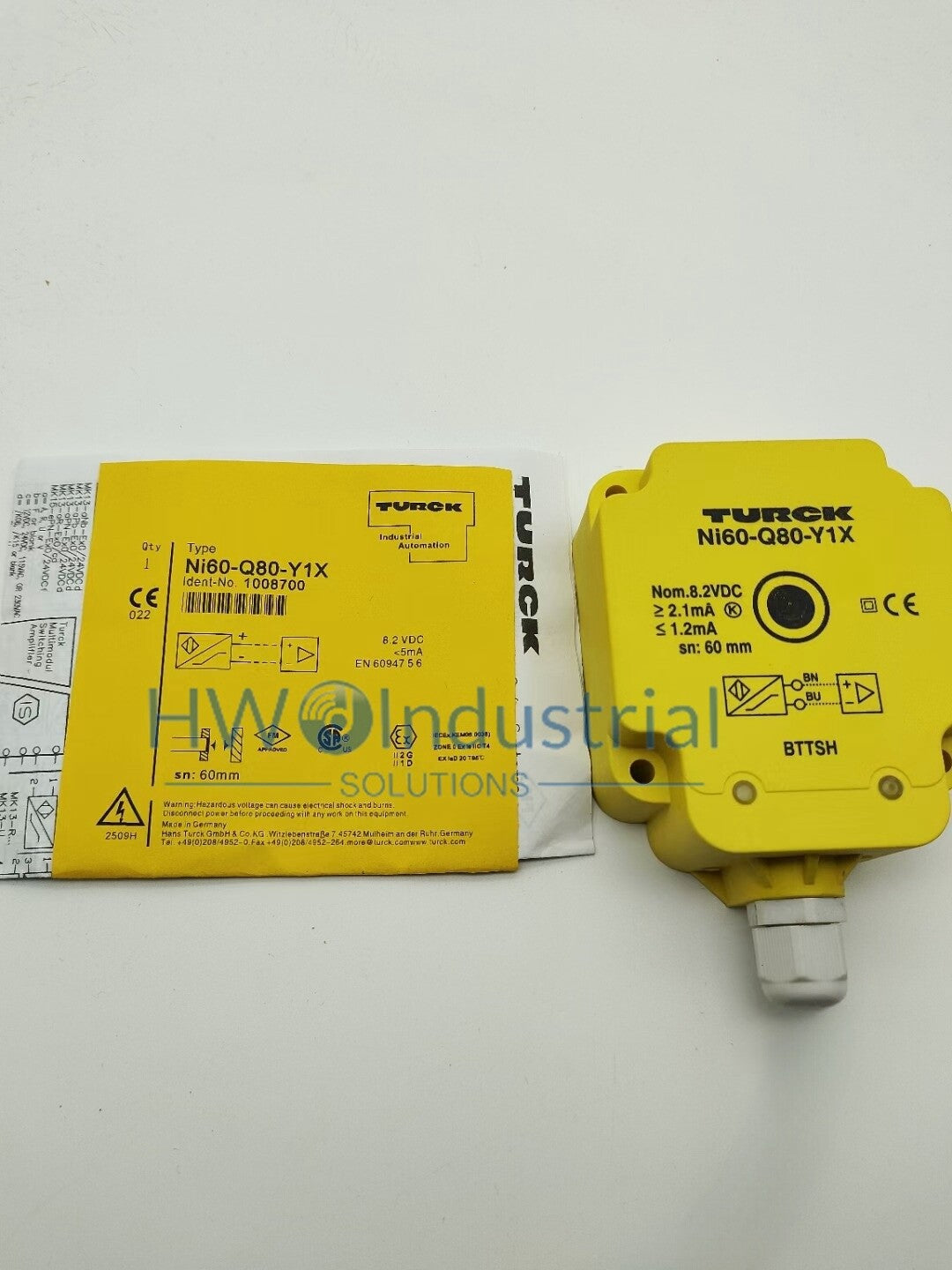 1PCS TURCK Proximity Switch Inductive Sensor NI60U-Q80-Y1X