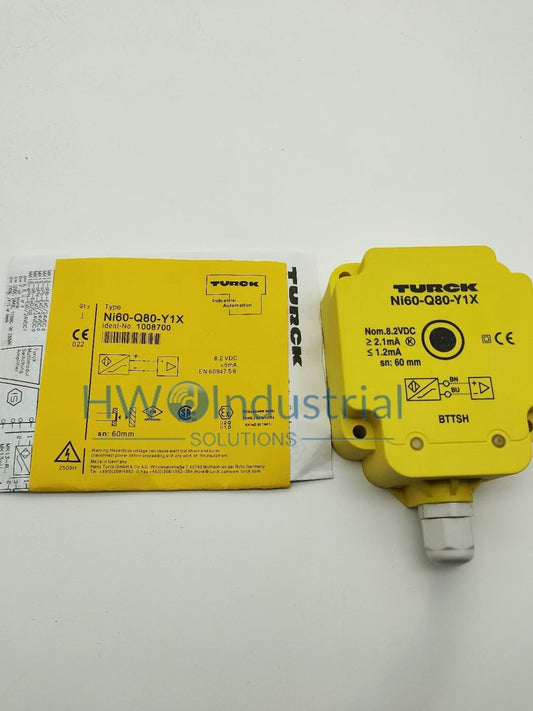 1PCS TURCK Proximity Switch Inductive Sensor NI60U-Q80-Y1X