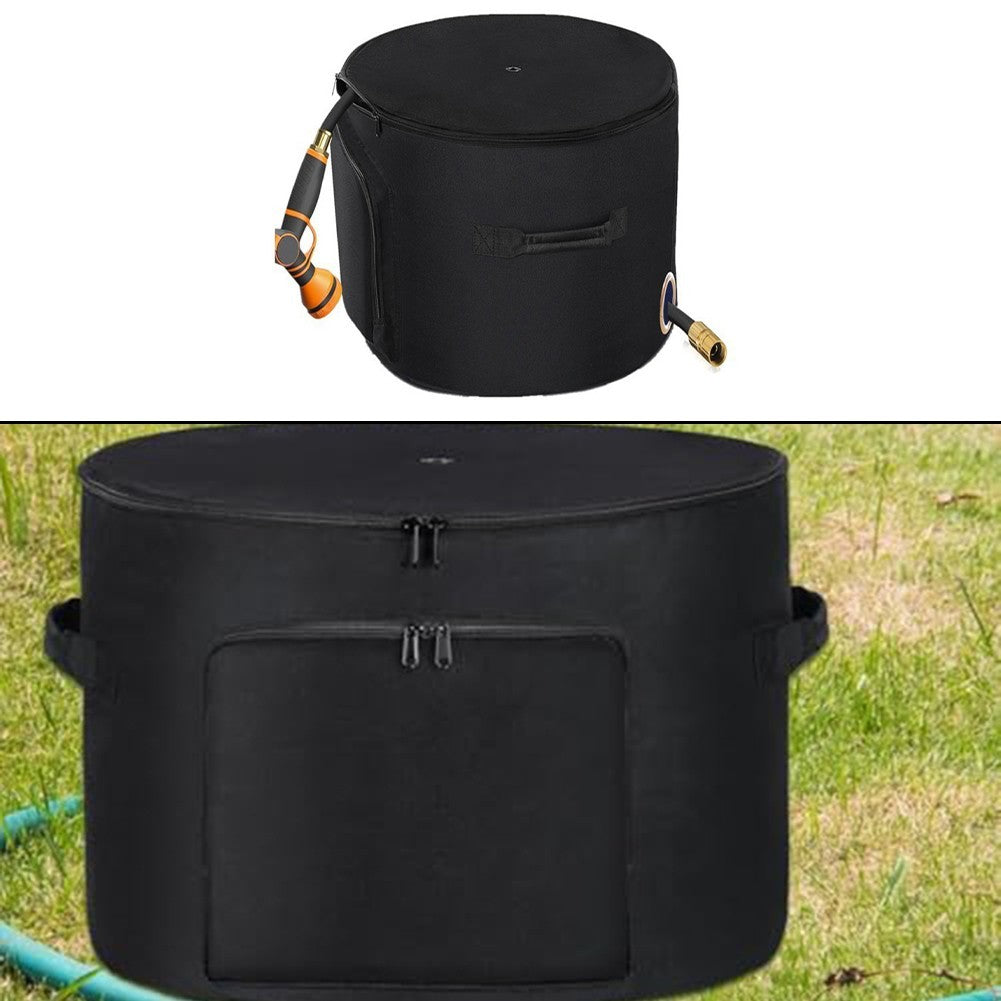 Garden Water Hose Holder Storage Bag Pot For Patio Deck And Garden Use