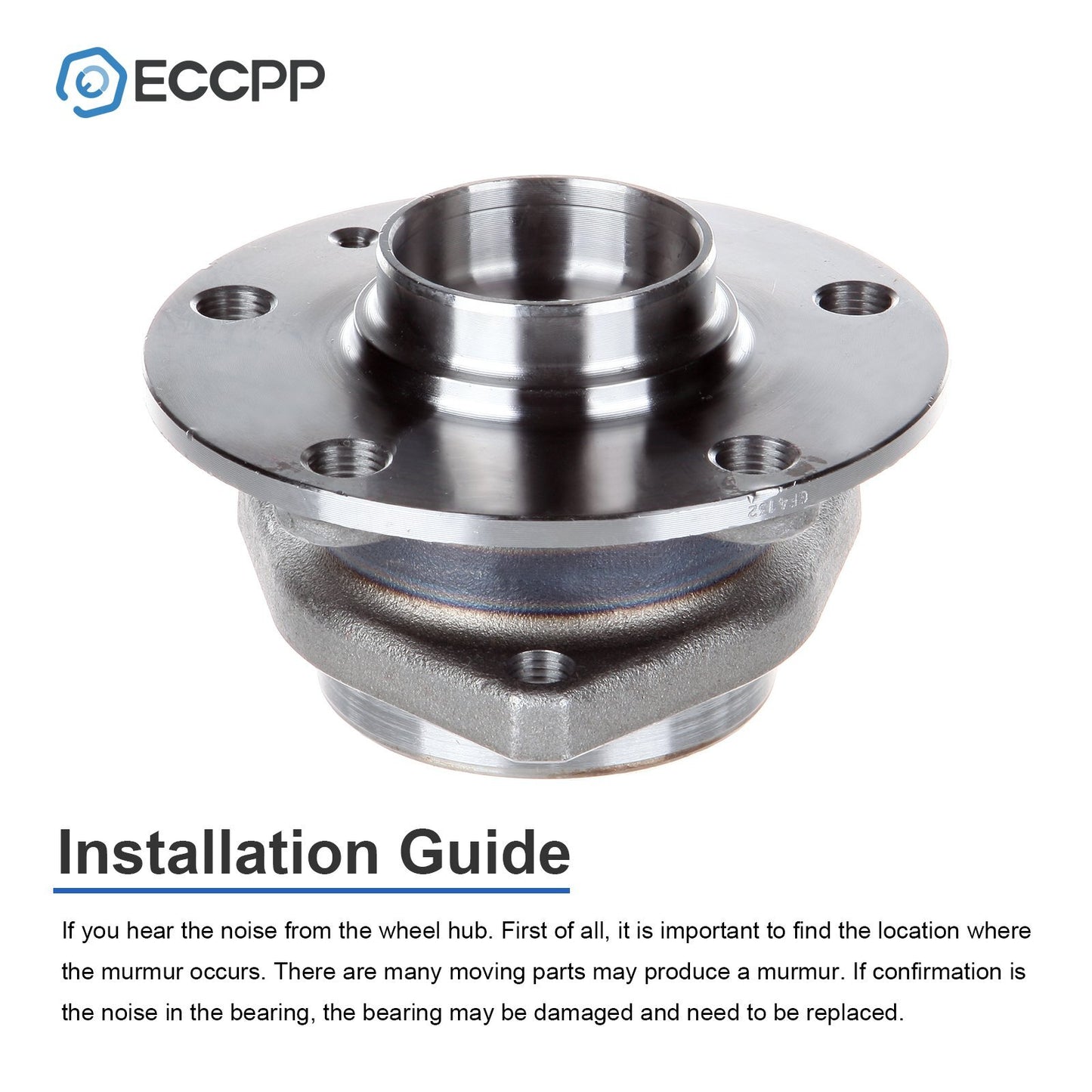 1P Front Wheel Hub Bearing For Audi A3 Volkswagen GTI Eos Rabbit (3-Bolt Flange)