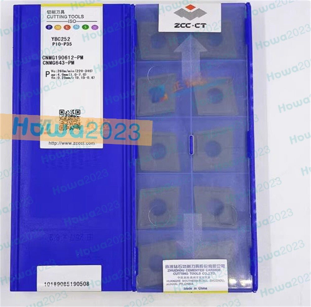 10Pcs/BOX CNMG190612-PM YBC252 CNMG643-PM CNC Turning Blade Carbide Inserts