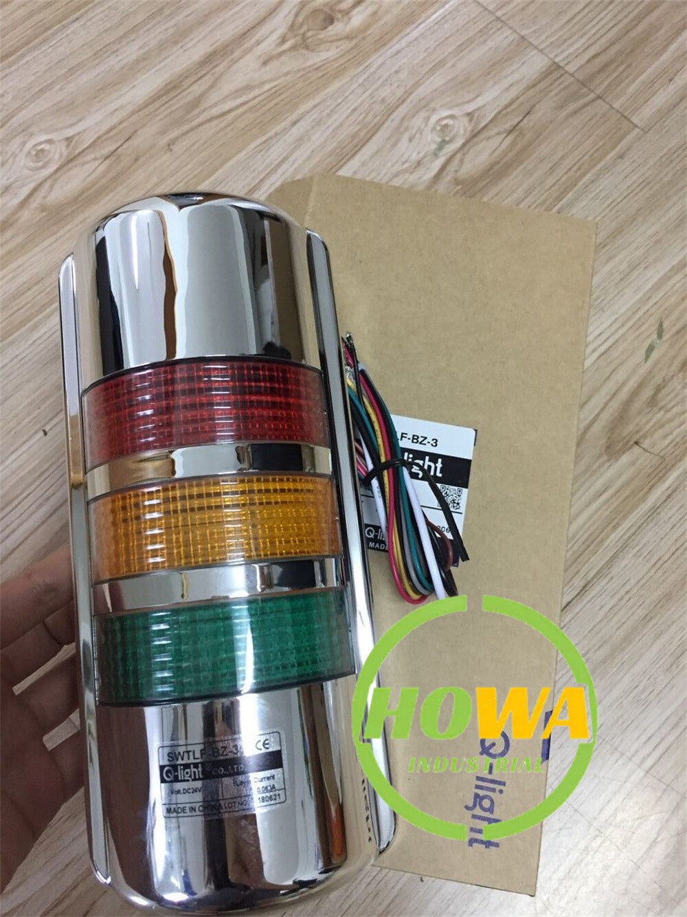 1/piece  Q-LIGHT Three Color Warning Light SWTLF-BZ-3 DC24V RAG
