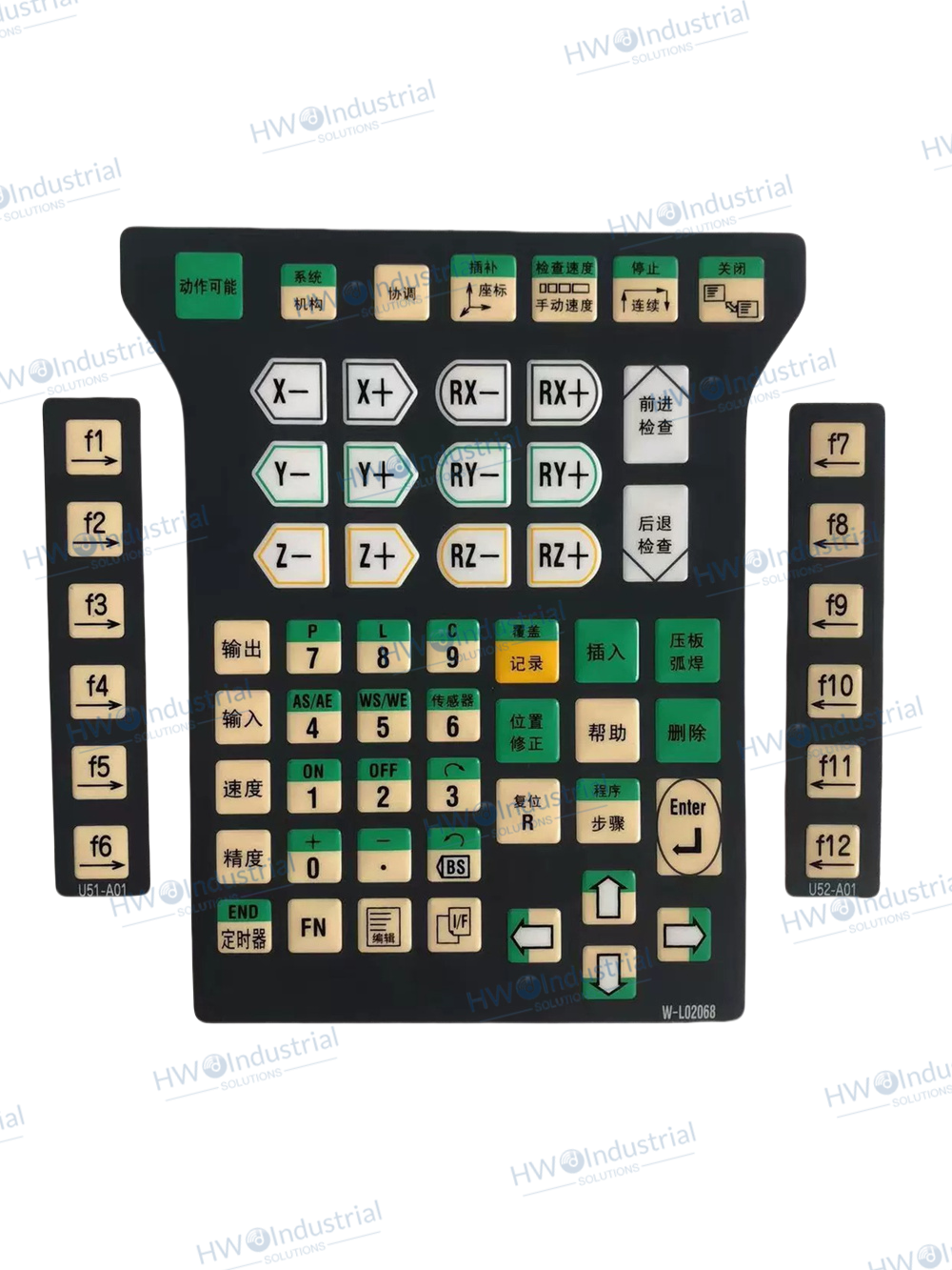 1/piece A2TPDSNN-CC08 Button Film for OTC Robot Teaching Pendant