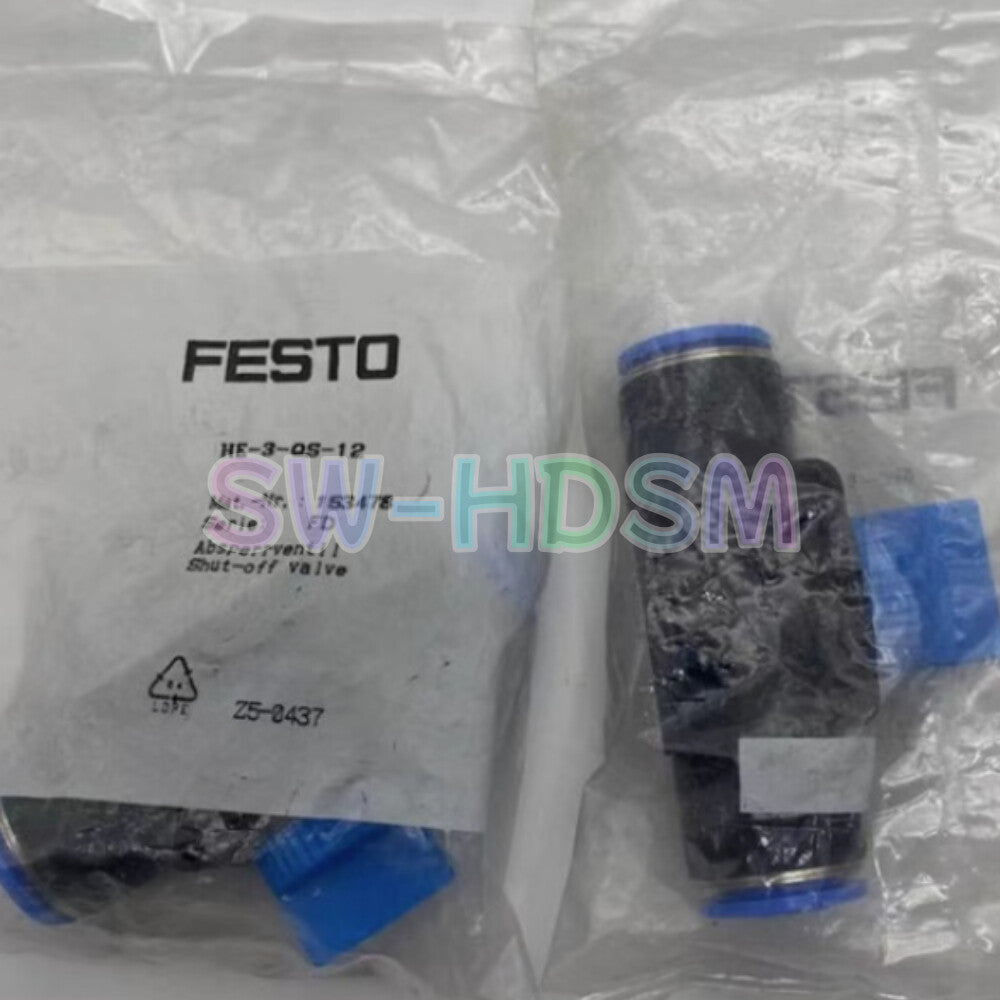 10PCS  FESTO HE-3-QS-12 Stop Valve Freight Free