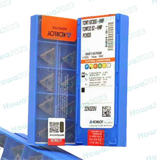 10Pcs/BOX KORLOY TCMT16T308-HMP PC9030 TCMT32.52-HM Blade Carbide Insert
