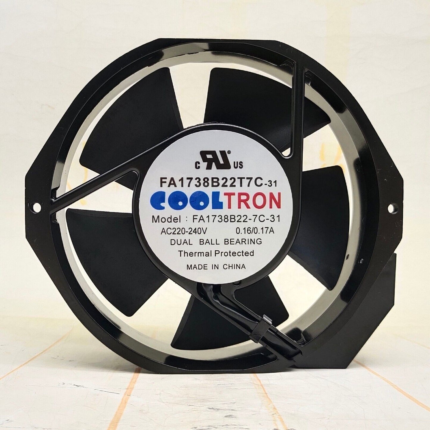 1Pcs  COOLTRON FA1738B22T7C-31 AC220V 17238 17CM Aluminum frame Cooling fan