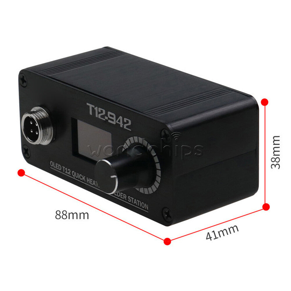 DC12-24V 75W T12-942 Soldering Iron Digital Adjustable Temp Solder Station OLED