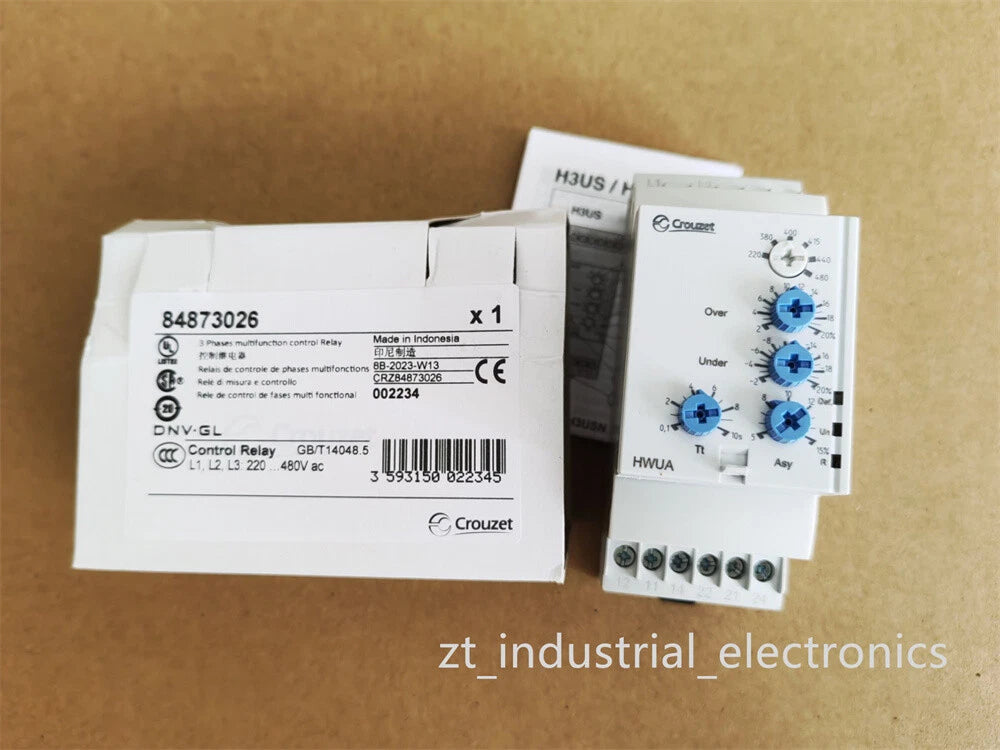 1PC  HWUA 84873026 Crouzet 3-Phase Multifunction Control Relay #P