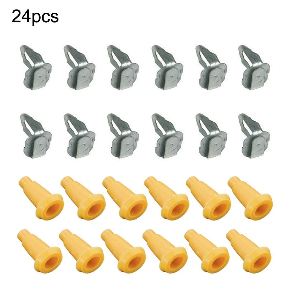 24Pcs/Set  Front Door Panel Frame Plugs & Door Panel Clips For Chevy For Camaro