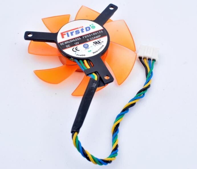 FD5010U12S Diameter 47mm Hole Distance 39mm 12V0.22A Graphics Card Heat Sink Fan