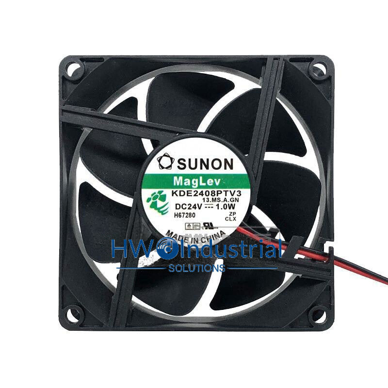 1PC KDE2408PTV3 24V 1.0W 8CM SUNON Inverter Cooling Fan Size 80*80*25 mm