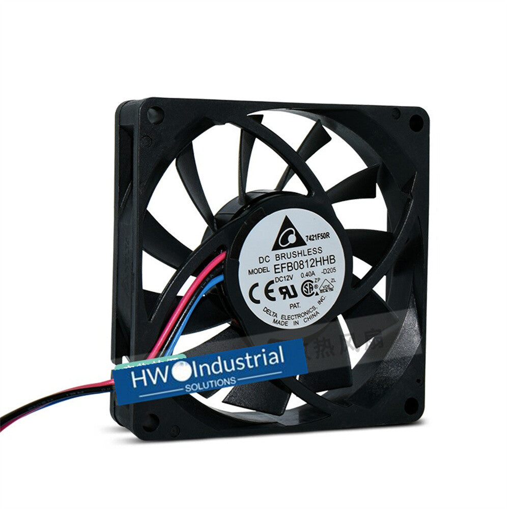 1/piece  Delta 3-wire EFB0812HB 12V 0.4A 8015 8CM Chassis CPU Cooling Fan