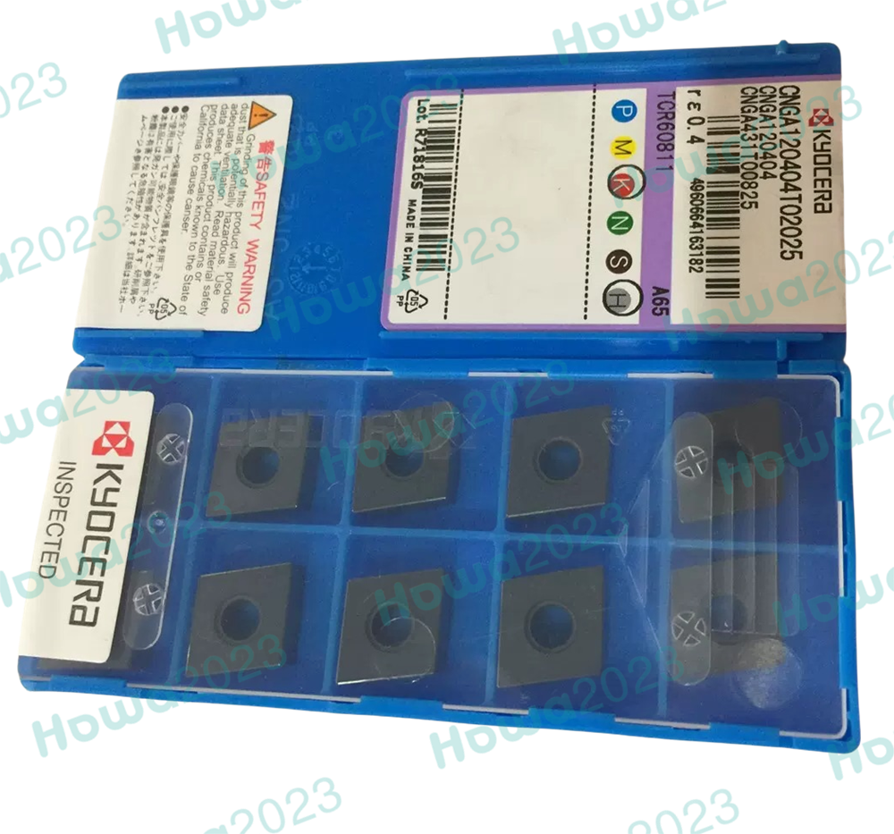 10Pcs/Box Kyocera CNGA120404T02025 A65 CNGA431T00825 A65 NC ceramic blade insert