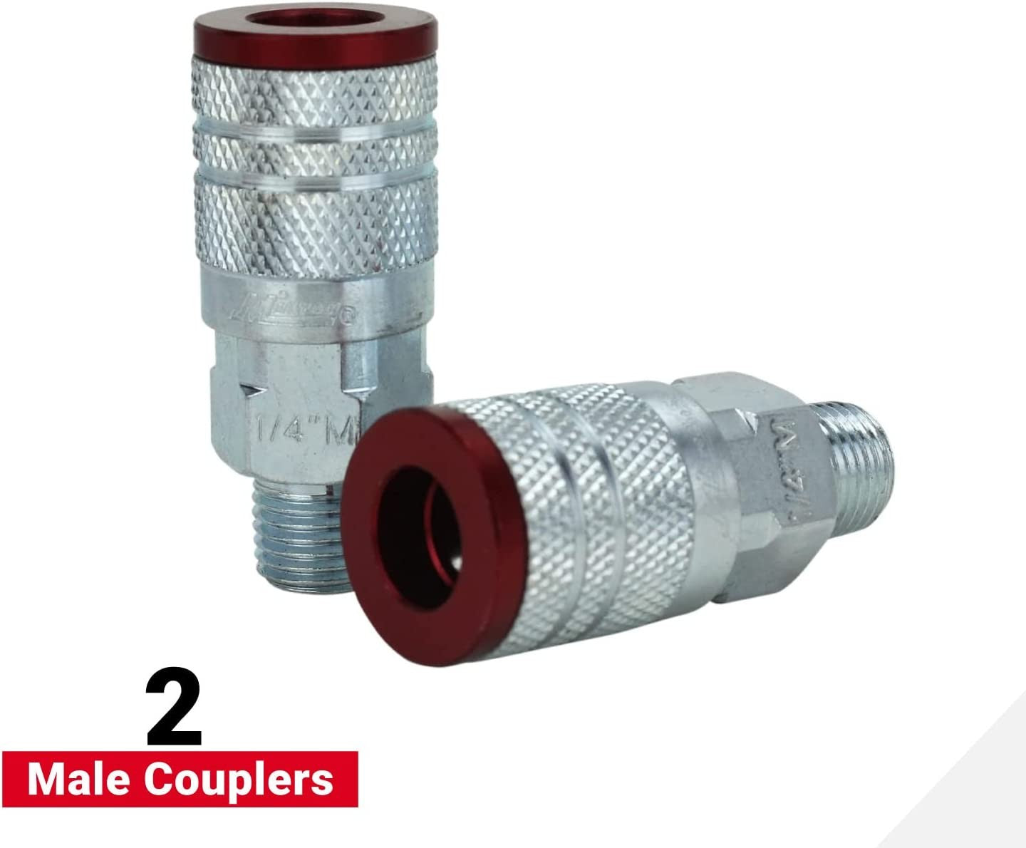 S-314MKIT Colorfit Coupler & Plug Kit - (M-Style, Red) - 1/4" NPT, (14-Piece)