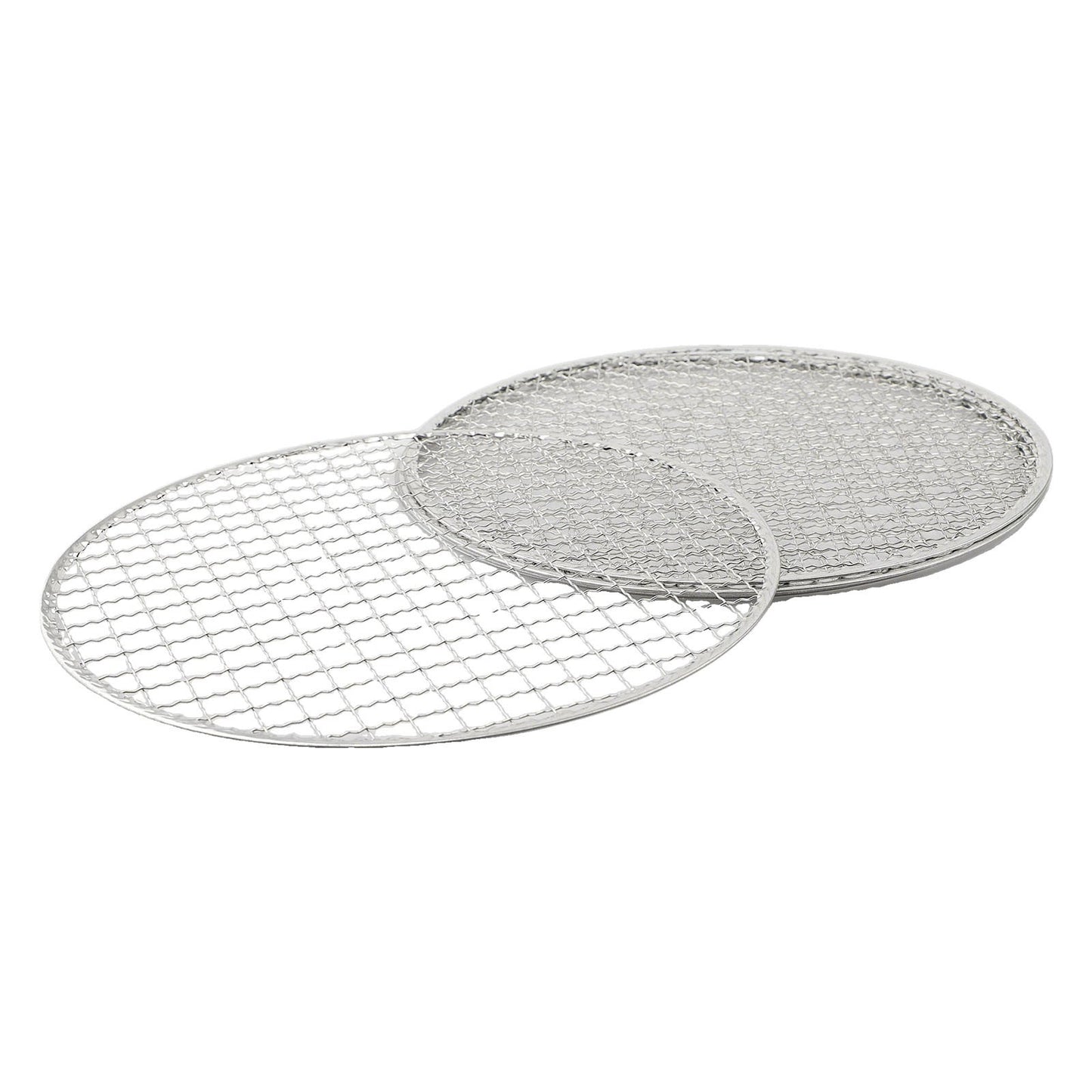 5pcs Round Disposable Wire Net Grill Racks Iron Roast Grate Cooking Barbecue BBQ