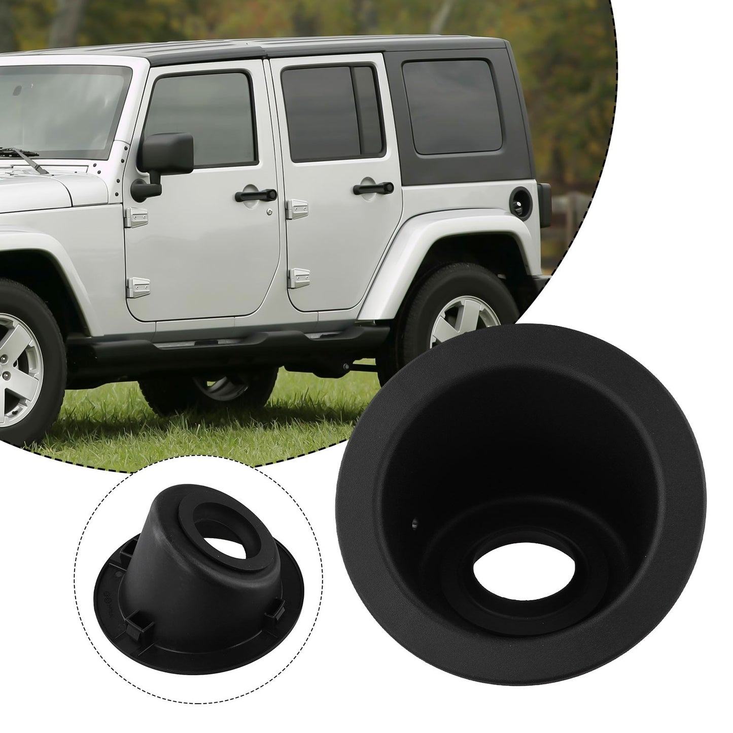 52126046AH Fuel Filler Housing Compatible with For Jeep For Wrangler JK
