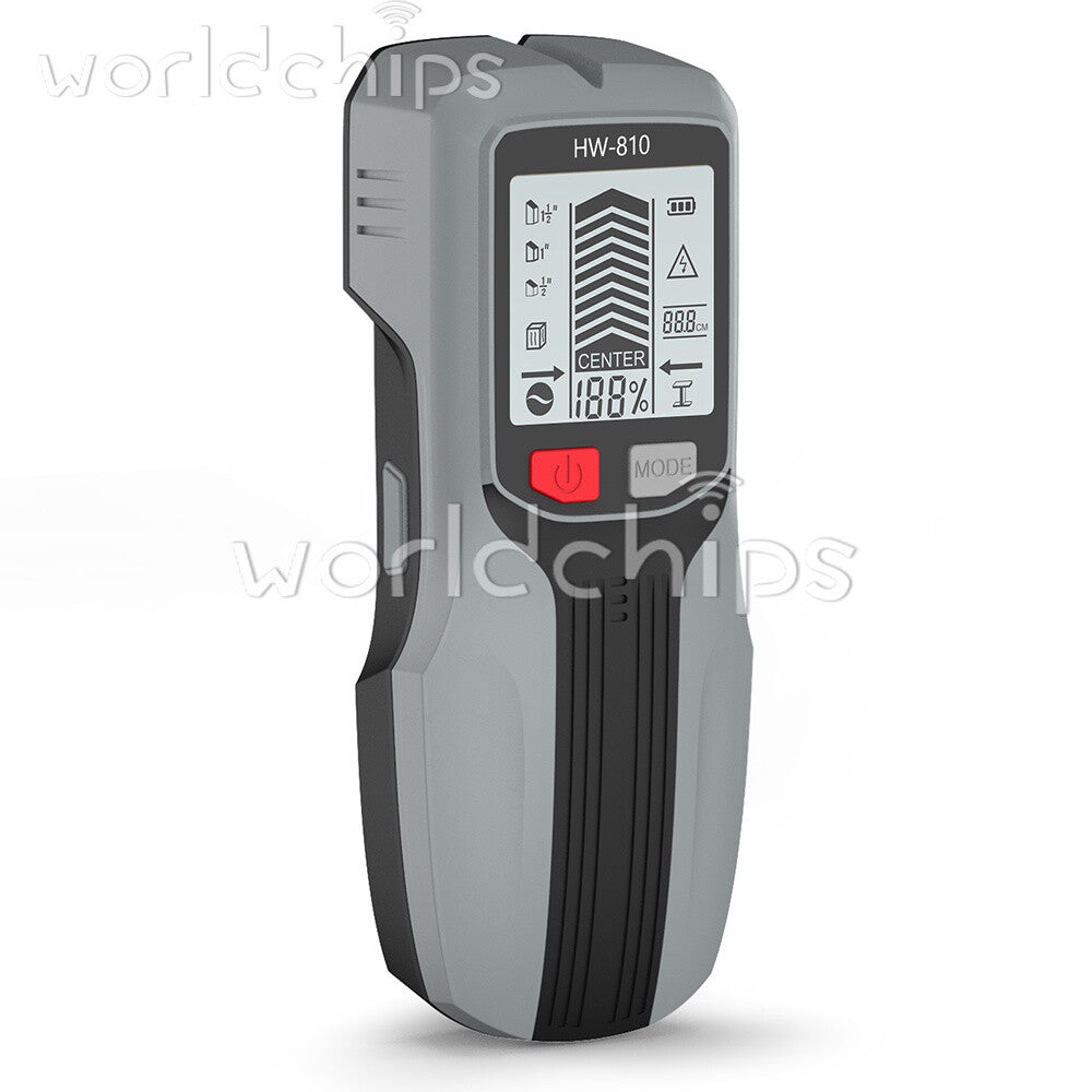 6-in-1 Stud Finder Wall Scanner LCD Display Detector for Wood AC Metal detection