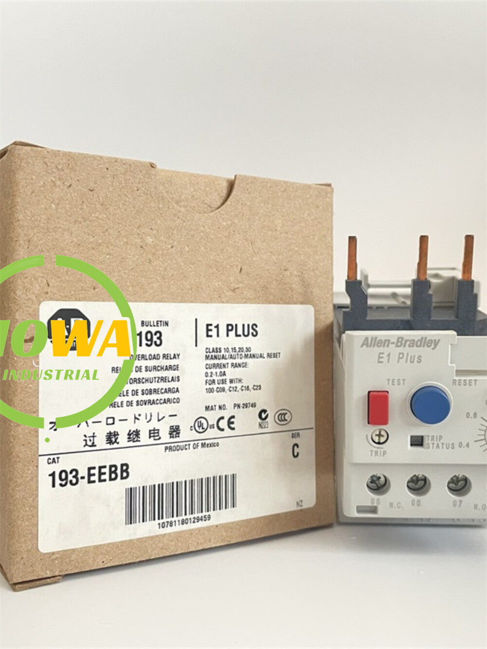 1/piece  193 193-EEBB overload relay