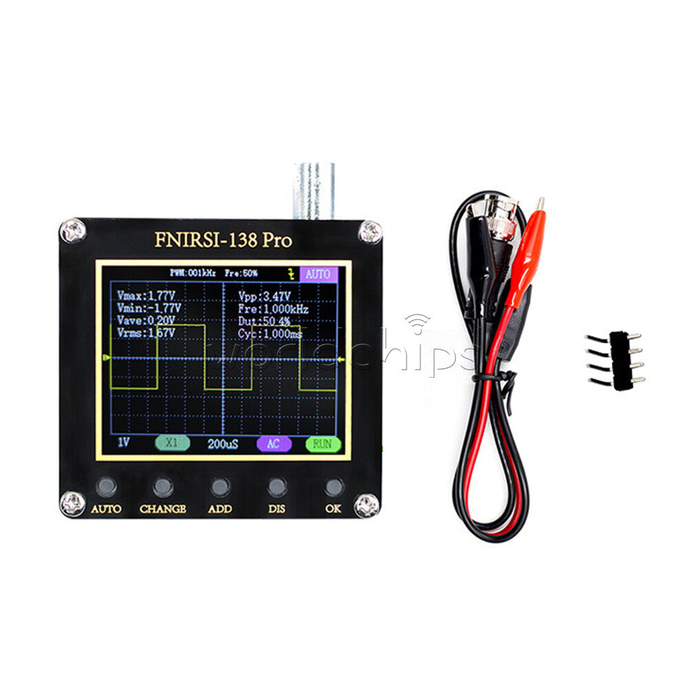 FNIRSI-138 PRO Digital Handheld Oscilloscope 200KHz Analog Bandwidth 3.3V