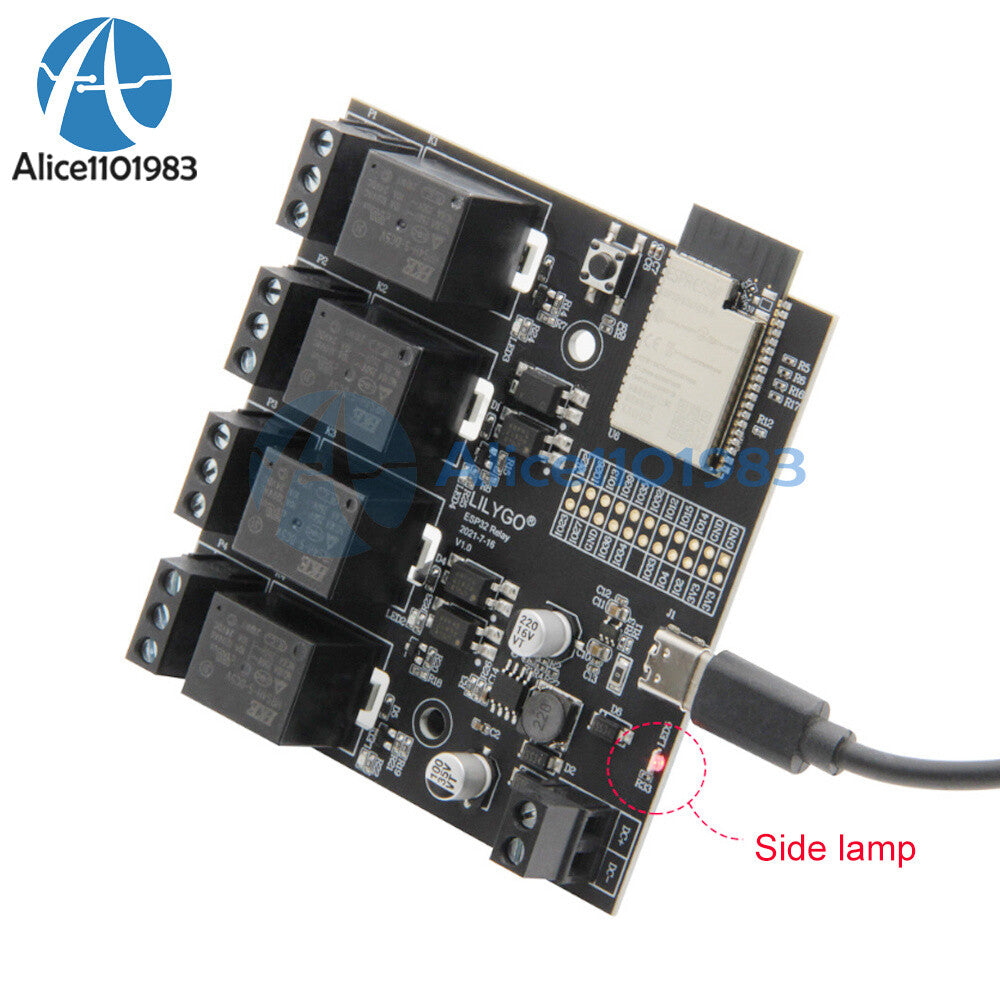 ESP32 T-Relay DC 5V 4 Way Relay 4MB Flash IoT Relay Suport WiFi Bluetooth T-U2T