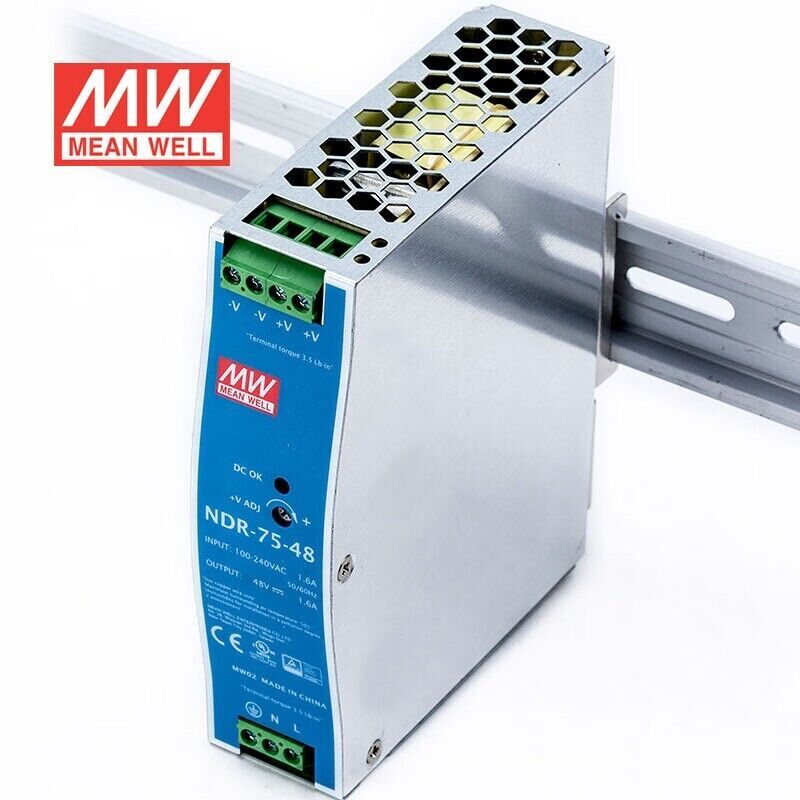 Mean Well NDR-75-48 Switching Power Supply DIN Rail Type 75W 12V 1.6A