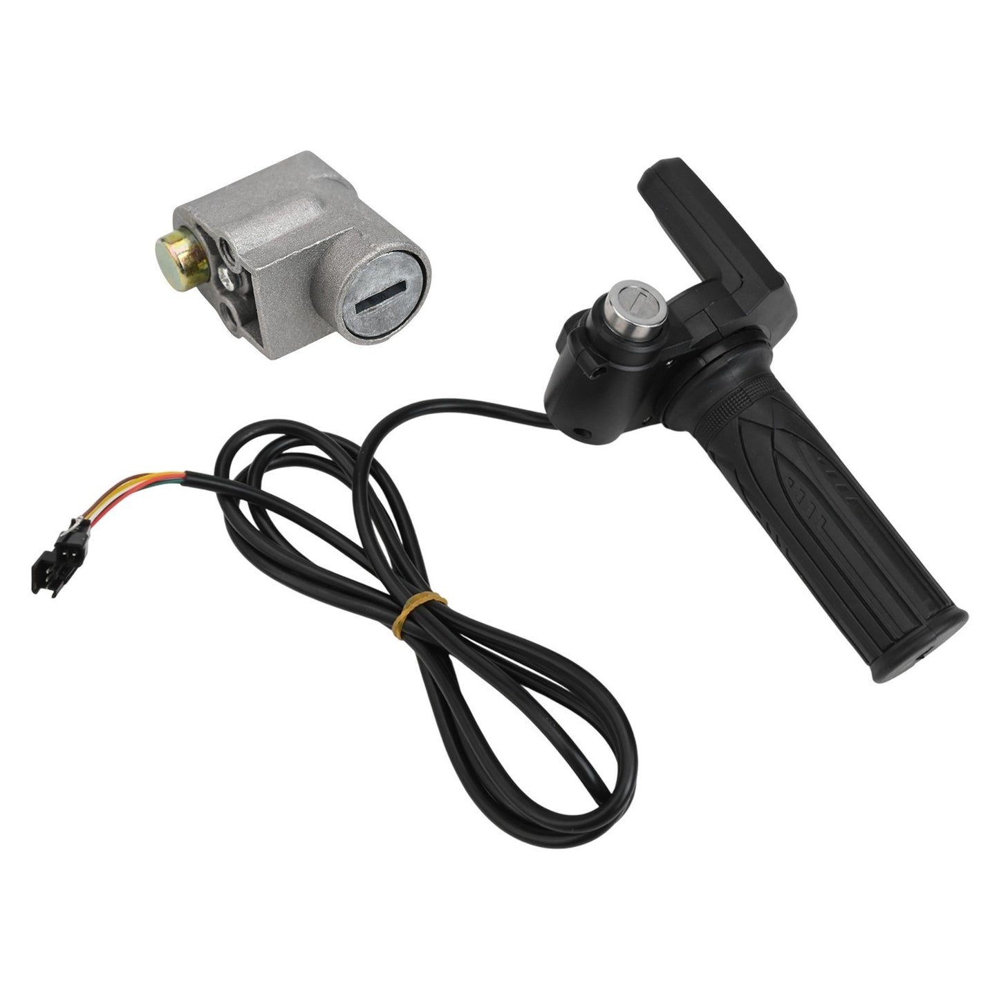 Throttle Handle for Electric Bikes with Key Locks and LCD Functionality