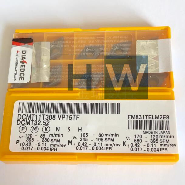 Box/10Pcs DCMT11T308 VP15TF Diamond CNC Blade Stainless Steel Blade
