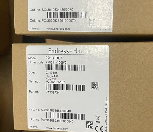1pcs EH Endress+Hauser PMC11-AA1U1PBWBJA  PMC11-1009/0  Pressure Sensor