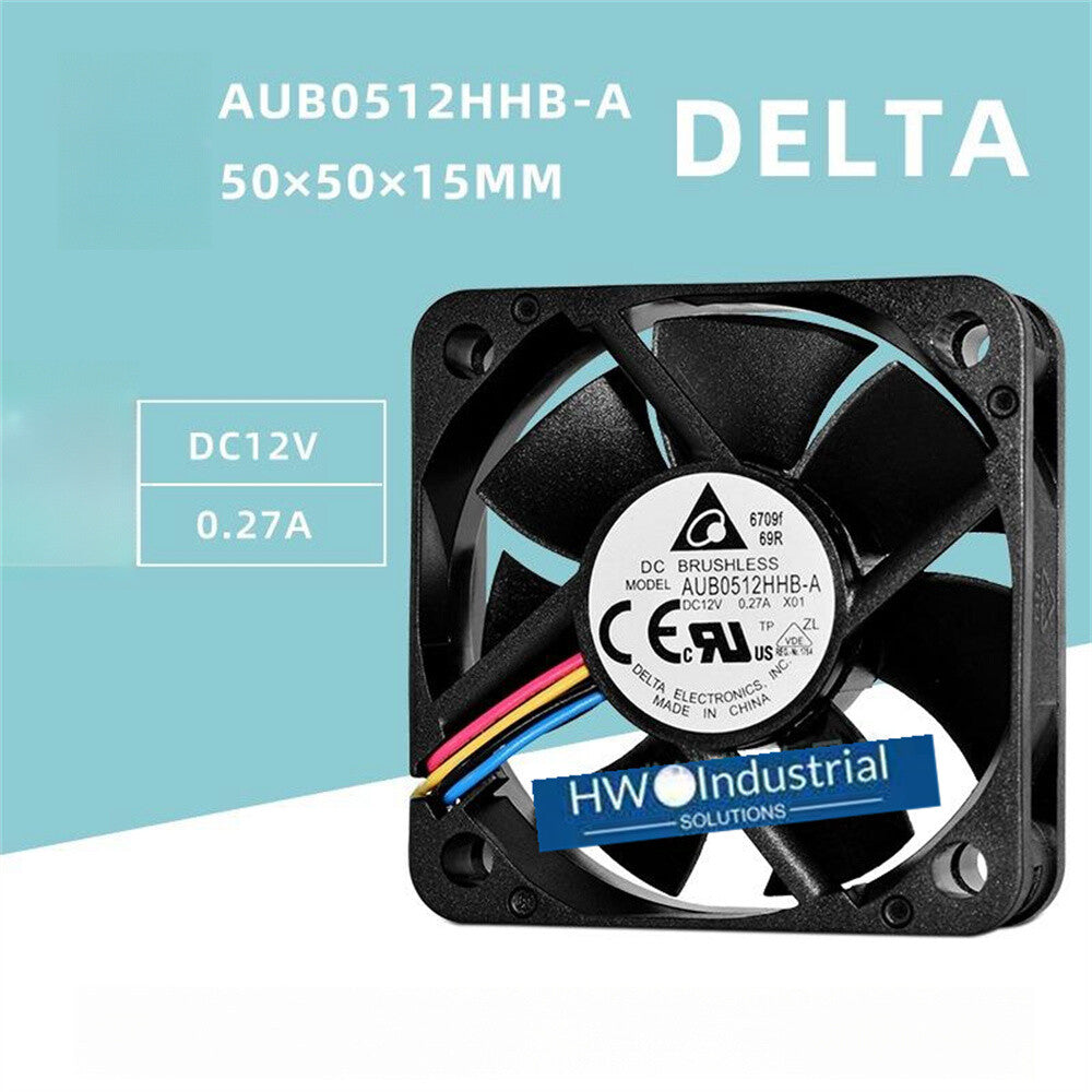 1/piece Delta AUB0512HB-A 5015 12V 0.27A 5CM High Airflow Chassis Cooling Fan